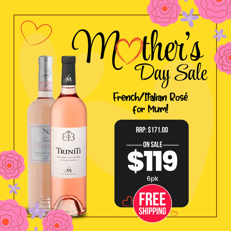 French/Italian Rosé For Mum 6pk!