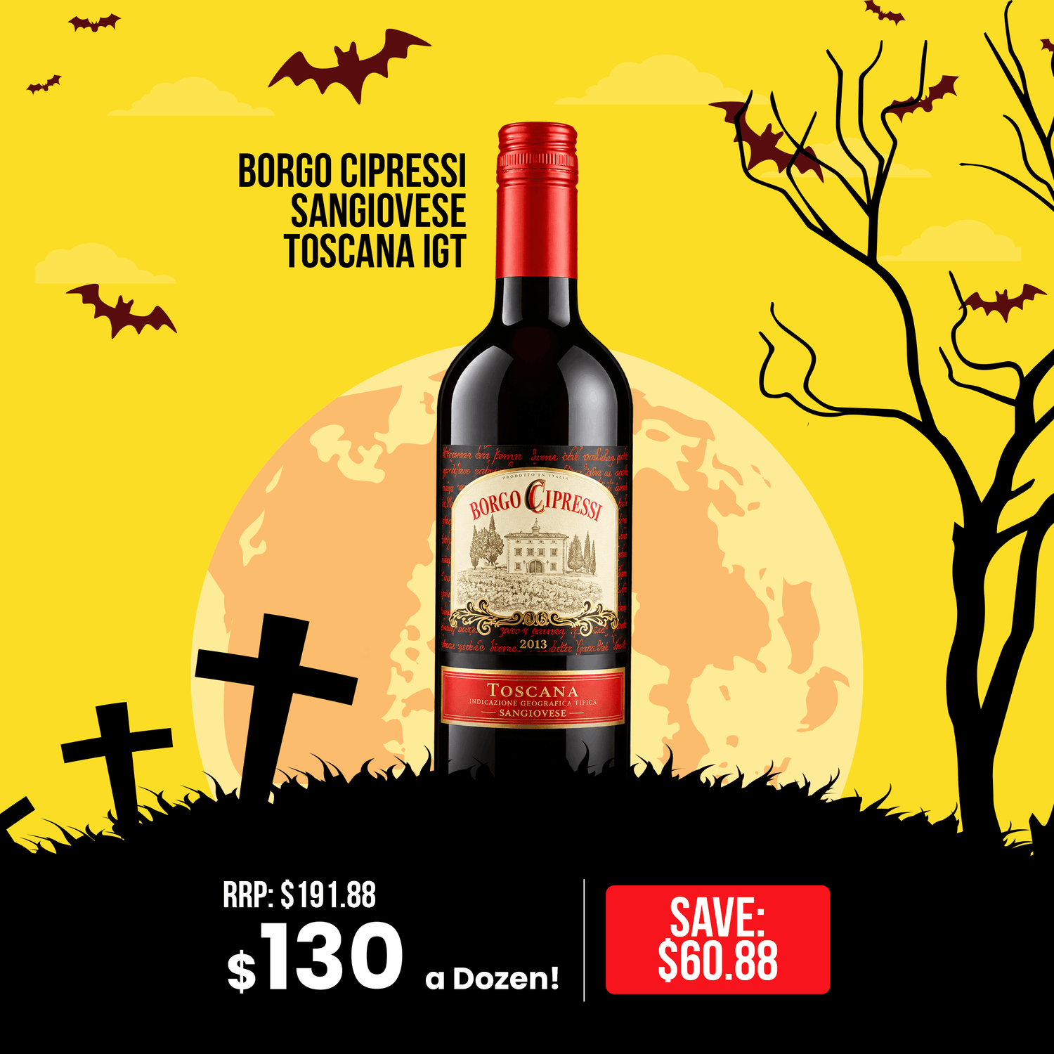 Borgo Cipressi Sangiovese Toscana IGT - Dozen
