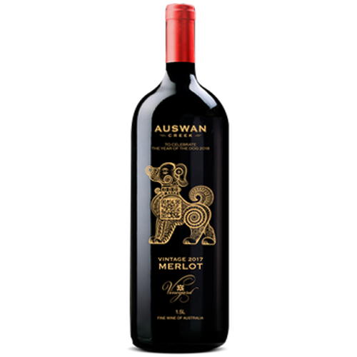 LIMITED EDITION - Australian Swan Creek ‘The Big Golden Dog’ Merlot, 1500ml (1.5L)